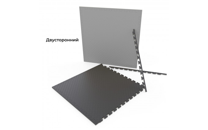 Будо-мат EVA DFC 100 x 100 см, 20 мм, цвет серо-черный