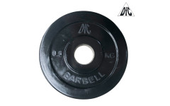 Диск обрезиненный DFC, чёрный 26мм, 0,5 кг. Диск обрезиненный DFC, чёрный 26мм, 0,5 кг.