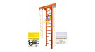 Шведская стенка Kampfer Wooden Ladder Wall Basketball Shield (№4 Вишневый Высота 3 м белый)