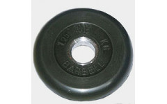 Диск обрезиненный черный 1,25 кг. Диск обрезиненный черный 1,25 кг.