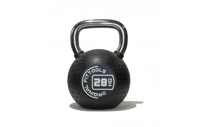 Гиря 28 кг с хромированной ручкой полиуретановая (CPU) Гиря 28 кг с хромированной ручкой полиуретановая (CPU)